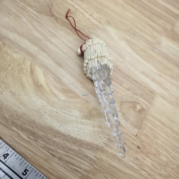 icicle vintage Santa Claus ornaments 6.5 Inches Tall - Picture 2 of 6